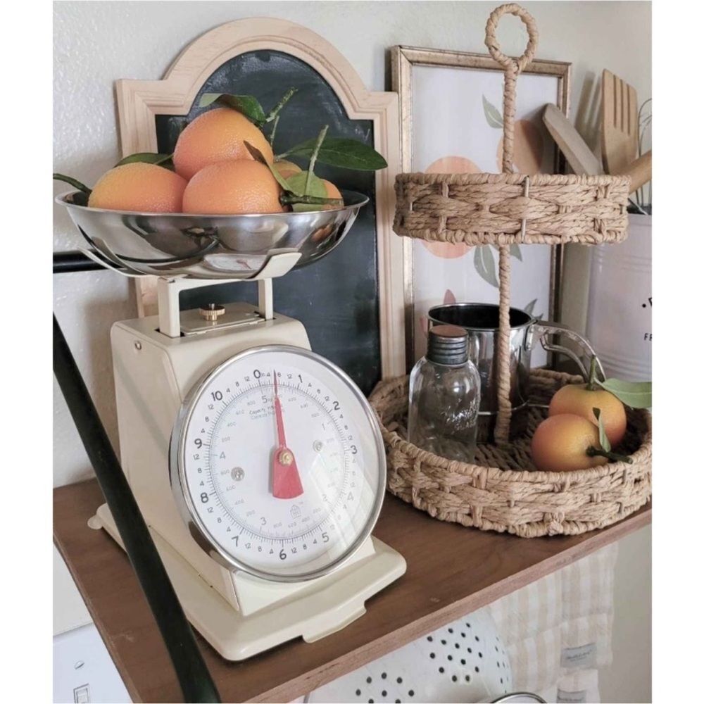 Hearth & Hand With Magnolia 11lb Stainless Steel Kitchen Scale Ivory - Picture 4 of 8